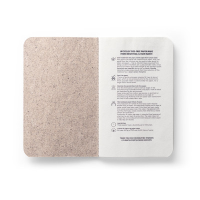 TEAPAD SOFT. A6 notepad with flexible cover made from tea leafs waste (65)